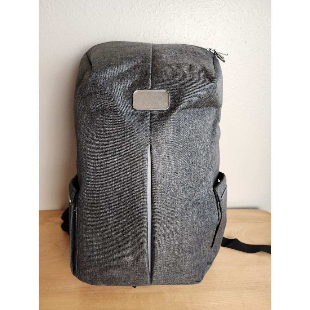 Phantom Anti Theft Laptop Backpack Gray TSA Lock USB Charging Port Travel NWT